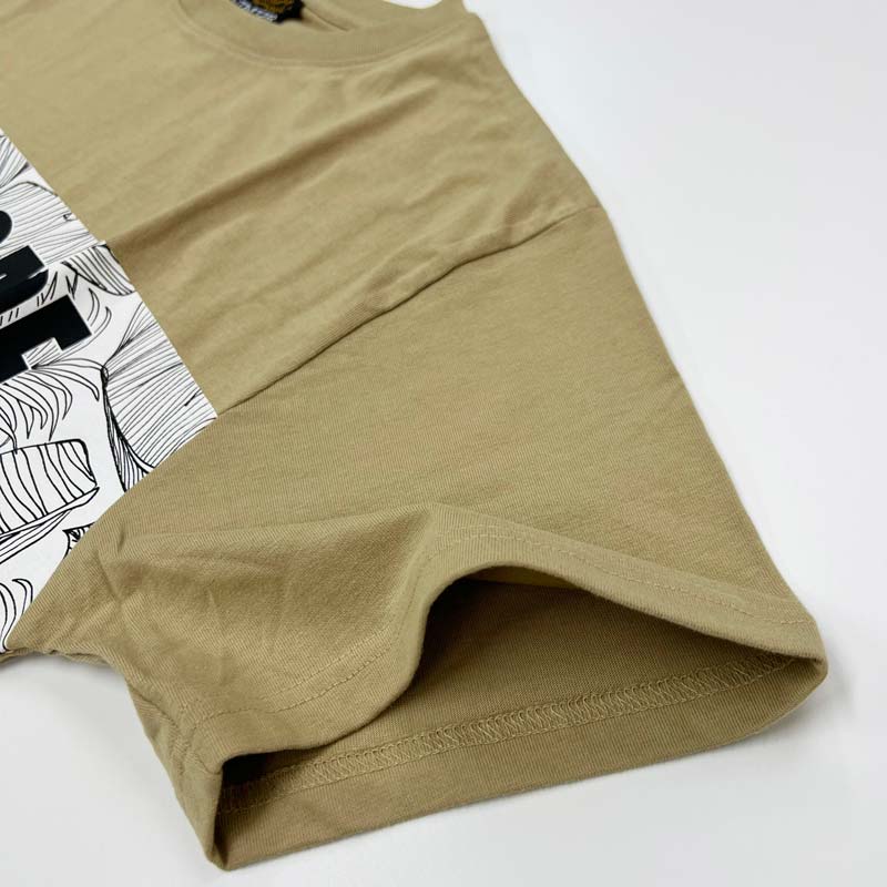 お気にいる ボタニカル プリントt デザイン Tシャツ フロントプリント 半袖t サーフ系 ブランド オリジナル 綿100 天竺 コットン トップス カジュアル オシャレ ロゴプリント デザインtシャツ ポケット付き 送料無料 メンズ 半袖 クルーネック サーフブランド キレイ目
