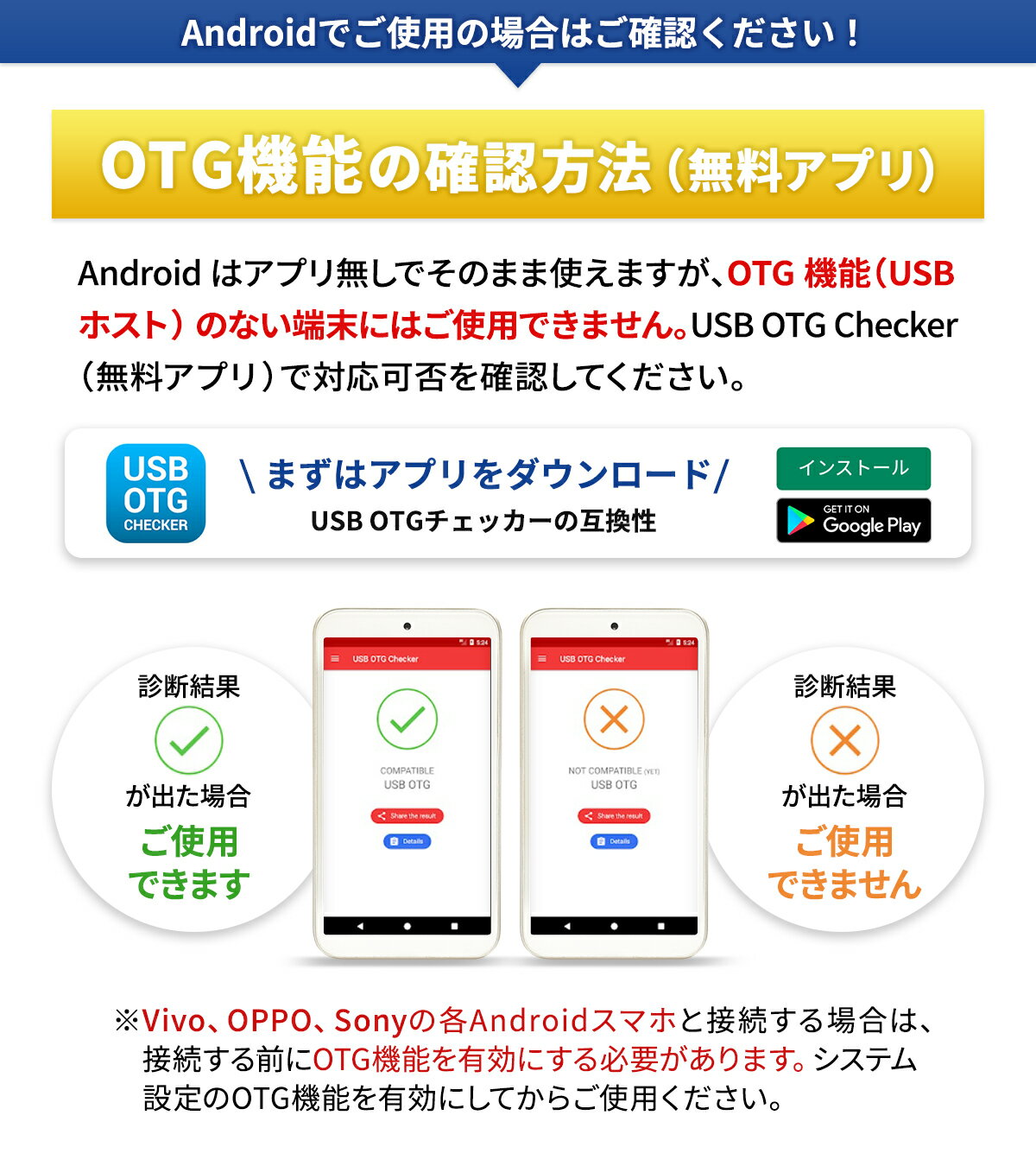 OTG機能対応Android