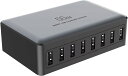 【当店限定!エントリーでポイント10倍】USB コンセント タップ 50W 8ポート スマホ 充電器 5V 2.4A アダプター 【PSE認証済み】 急速充電 【出力自動判別機能 8台同時急速充電/電源コード】usb 電源 軽量 小型 iPhone&Android アンドロイド 携帯電話 各種対応