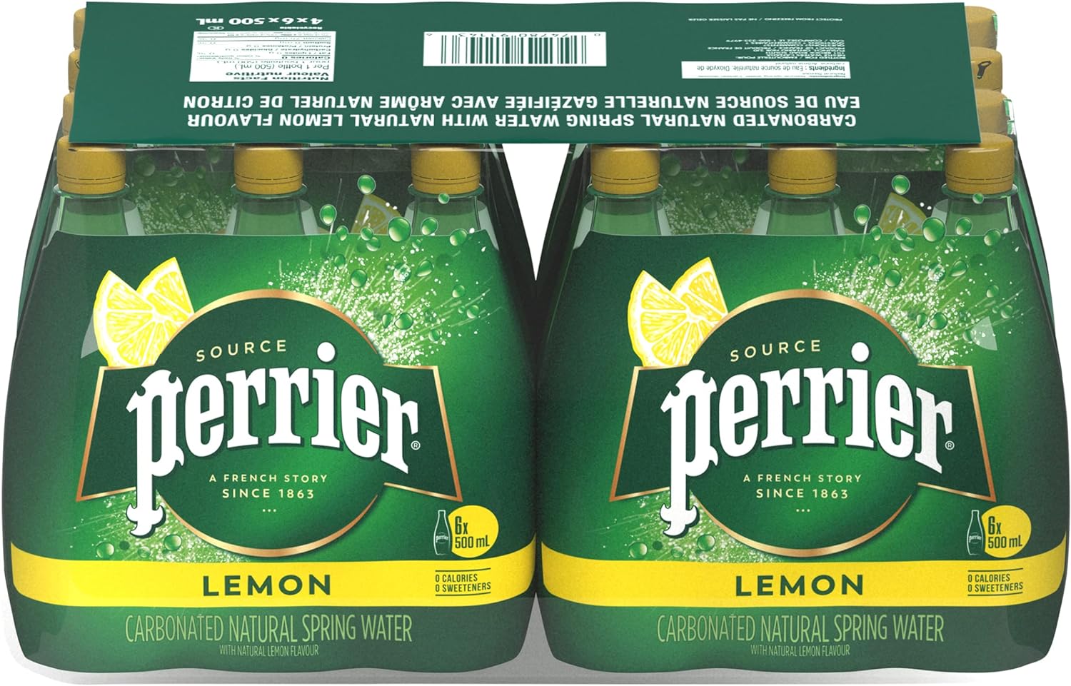 ペリエ (Perrier) レモン 炭酸水 PET 500ml 「直輸入品 ×24本