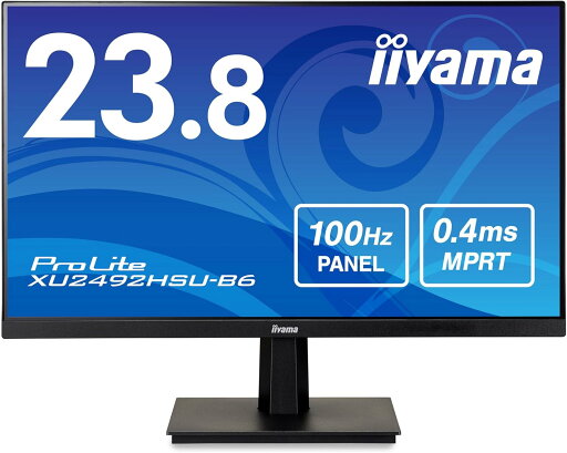 iiyama モニター ディスプレイ XU2492HSU-B6 23.8インチ フルHD IPS方式 角度調整 HDMI DisplayPort USBハブ 全ケーブル付 iiyama モニター ディスプレイ XU2492HSU-B6 23.8インチ フルHD IPS方式 角度調整 HDMI DisplayPort USBハブ 全ケーブル付