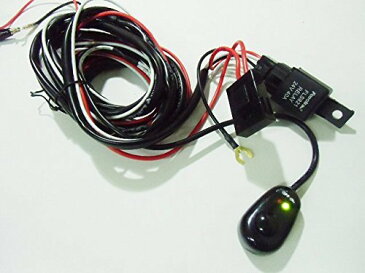 24V トラック・バス用/フォグランプ・作業灯用リレーハーネス/スイッチ付配線 ケーブル LED部品 ドレスアップ ワークライト等