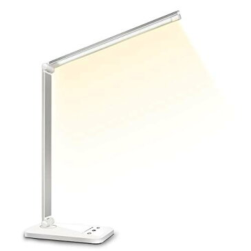 デスクライト LED 電気スタンド 卓上ライト スタンドライト 目に優しい 省エネ 机 テーブルスタンド タッチセンサー調光 USBポート付け 読書 勉強 仕事 USBライト ブックライト コンセントがない