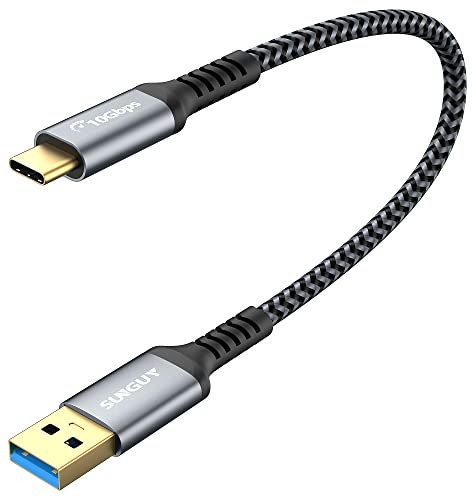 SUNGUY USB Type C ケーブル 0.3M USB3.1 Gen2 10Gbps データ転送 タイプ c 高速充電 USB-A to USB-C ..