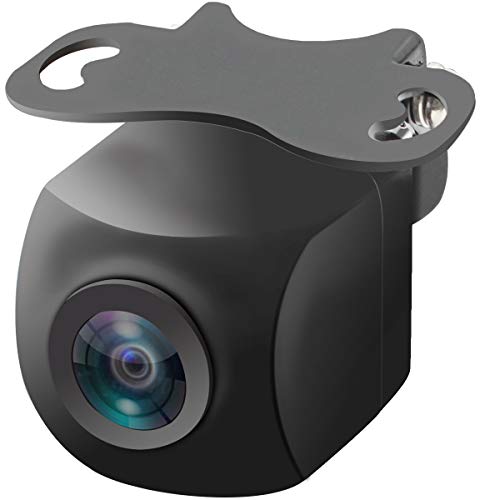 URVOLAX バックカメラ 水平180°・垂直140°・視野258°超広角実現 100万画素 CCDセンサー採用 真横見える広角カメラ フロント/リアカメラ切替可能 最低照度0.1lux夜でも見える超強暗視機能 12V-24V汎用 トラック用も可能 角度調整可能 世界基準IP69K高防水防塵 正像・鏡像切