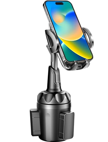 スマホホルダー 車 ドリンクホルダー TOPGO 車載ホルダー カップホルダー スマホスタンド 【360°自由回転可能・ワンタッチ 】 携帯ホルダー 車載ドリン...