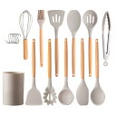 hiino kano キッチンツール セット 調理器具 12点/9点セット 一人暮らし 台所用品 新居祝い 母の日プレゼント 耐熱 耐久性 木製ハンドル 和洋中...