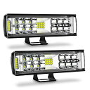 【当店限定!エントリーでポイント10倍】Autofeel LED 作業灯 ワークライト LED投光器 7インチ 12v-24v用 16w 3600LM IP68防水 広角照明 拡散タイプ ledライト タイヤ灯 車幅灯 集魚灯 前照灯 バックライト デッキライト 2個入