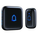 【IP66防水防塵】SleeZOO ワイヤレスチャイム 玄関チャイム 送信機電池式 無線 呼び鈴セット 介護 屋外 工事不要 ドアベル 受信機コンセント LED...