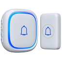 【IP66防水防塵】SleeZOO ワイヤレスチャイム 玄関チャイム 送信機電池式 工事不要 インターホン 受信機コンセント メモリ機能 介護 7段階音量調節 ...