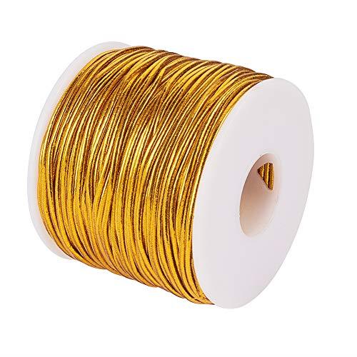 PH PandaHall 弾力線 弾力紐 約100m 細い紐 ゴム 弾性コード 直経約1mm ポリエステル(外側) ゴム(内側) アクセサリー用紐 糸通しコード...
