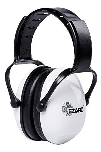 【当店限定！エントリーでポイント5倍】[EZARC] 防音イヤーマフ 遮音値 SNR30dB 耳当てプロテクター 折りたたみ型 子供用 学生用 睡眠・勉強・聴覚過敏緩めなど様々な用途に 騒音対策（白い）