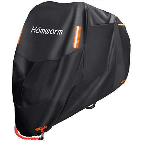 【当店限定！エントリーでポイント5倍】Homwarm バイクカバー 300D厚手 防水 紫外線防止 収納バッグ付..