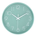 【当店限定!エントリーでポイント10倍】HZDHCLH 掛け時計 電波時計 おしゃれ 壁掛け 時計 北欧 連続秒針 静音 壁掛け時計見やすい 30cm アナログ 夜間秒針停止 (緑)