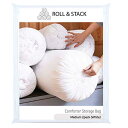 Roll&Stack ロールアンドスタック ふとん収納袋, 衣類収納袋 - M (25L) Pink(ピンク)X 2