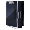 FRETONBA クリップボードフォルダ A4 ファイルボード 大容量 バインダー収納ケース ライティングパッド 二段横開き 書類ケース クリアカバー再利用可能 ペンホルダー付き A4 クリップファイル メモ帳用 持ち運び 画板 会議用パッド 多機能 事務用品 書きやすさ 防水防汚 丈夫