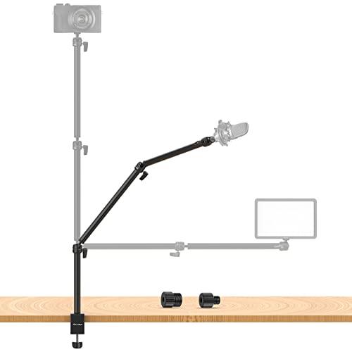VIJIM LS08 カメラアーム デスクカメラスタンド 3段階可動式アーム 1/4ネジ3/8ネジ5/8ネジアダプター付..