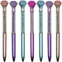 Maydahui おしゃれ ダイヤモンド クリスタル ボールペン 12本セット 0.5mm 黒インク 油性 キラキラ カラフル かわいい 文房具 筆記用 子供 ...