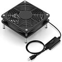 【当店限定!エントリーでポイント10倍】Mauknci 冷却ファン 12cm 静音 風量調整可 USB ファン 5V 長時間稼働 小型PC/アンプ/ルーターなど...