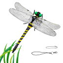 JCTOP 虫除けトンボ君 【本物とそっくり】12cm級 蜻蛉 虫除けグッズ 害虫天敵 虫よけ対策 PVC材質 ベルト付き ストラップ 超リアル 本物みたい 耐久性強化 動物フィギュア アウトドア 野外釣り キャンプ ゴルフ ガーデニング キャンプ ハエ 蚊 害虫 蜂除け 電池不要 釣り ア