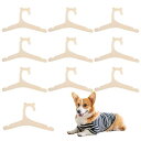 【当店限定!エントリーでポイント10倍】Liroyal ペットハンガー (10本セット) 犬用ハンガー 木製 おしゃれ かわいい 犬 猫 小型犬 洋服 ペット用...