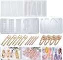 【当店限定!エントリーでポイント10倍】Smilerain ヘアピン シリコンモールド レジン ヘアクリップ モールド uv レジン セット レジン かた 型 ...