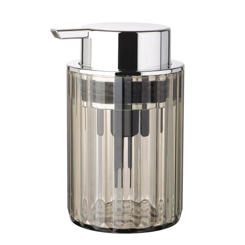 Umlaca ソープディスペンサー 泡 プラスチック製 泡ポンプ ボトル 容器 泡ハンドソープ おしゃれ 広口 台所 キッチン 洗面所 トイレ バスルーム お風呂場 (ブラック)