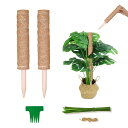 【当店限定!エントリーでポイント10倍】HEDONLEE 園芸 植物支柱 2本セット ヘゴ支柱 植物サポート モンステラ つる性 観葉植物 水分 養分維持 ガー...