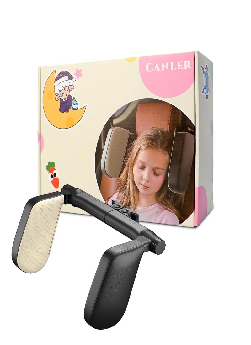 CANLER ヘッドレスト 車首枕子供と大人用 サイドネックピロー 車枕ネックパッド レスト クッション寝る防止ぶつかり カーアクセサリー快適グッズ用品