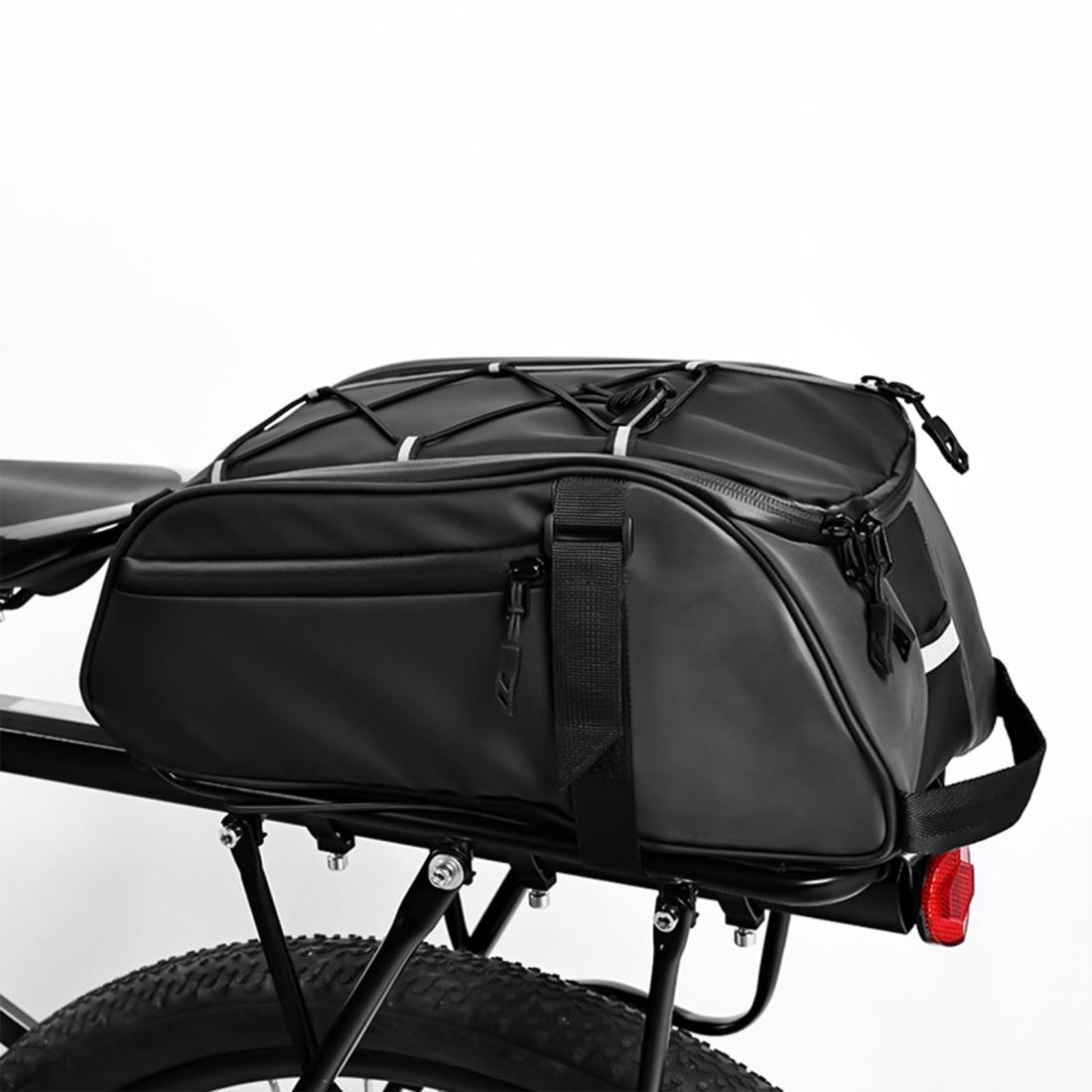 OIENNI 自転車バッグ リアバッグ 防水 8L大容量 バイクトランクバッグ ラックリアバッグ 取り付け簡単 ..