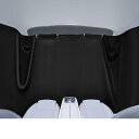 【当店限定!エントリーでポイント5倍!】ZATOOTO 車 カーテン 車中泊 マグネット式 260x90 遮光 日よけ 強力磁石 プライバシー保護 紫外線対策 防災 フロントカーテン 目隠し、キャンプなど用 取付簡単 パーツ付き 無地 ブラック CT98-FZS