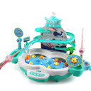 【当店限定!エントリーでポイント10倍】Cute Stone 水遊び おもちゃ 2in1 魚釣りゲーム 知育玩具 磁気釣り 釣りおもちゃ 釣り遊び 室内ゲーム 音楽 卓上ゲーム 男女通用 入園お祝い 子供 誕生日 プレゼント