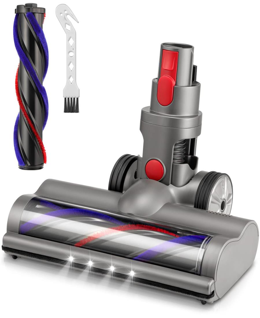 ダイソン v7 用 ヘッド Dyson V7 V8 V10 V11 V15 シリーズ 用 掃除機ヘッド ソフトローラークリーナーヘッド モーターヘッド 交換部品 交換用ブラシ付き 互換品