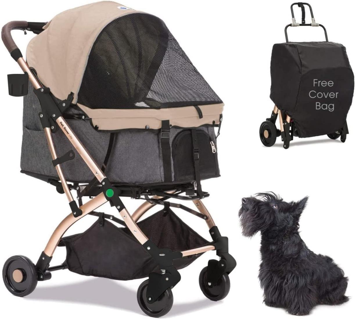 Totoro ball ペットカート 犬 バギー 4輪 犬用カート 小型犬 中型犬 猫 多頭 ペットキャリーカート ワンタッチ折り畳み コンパクト收? 自立式 ...