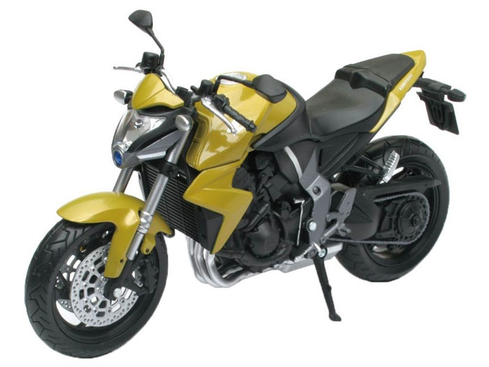 アオシマ プラモデル 1/12 完成品ダイキャストバイク Honda CB1000R イエロー