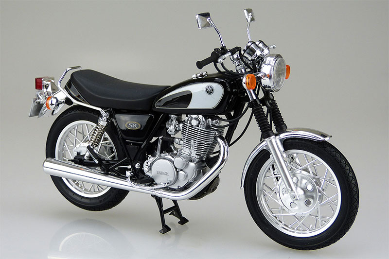 アオシマ プラモデル 1/12 バイク No.17 ヤマハ SR400/500 ’96