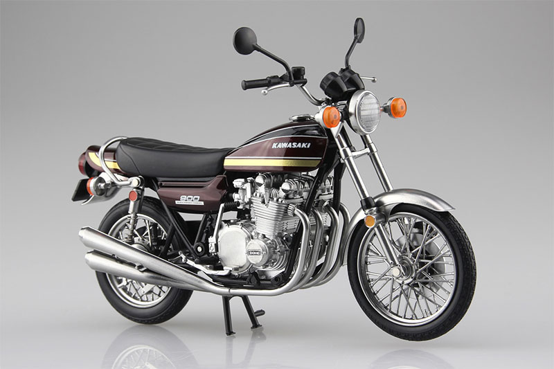 SKYNET 1/12 完成品バイク KAWASAKI 900Super4 Z1 玉虫マルーン