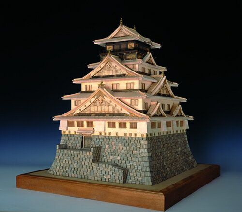 ウッディジョー 1/150 木製模型 大阪城 天守閣 レーザーカット加工