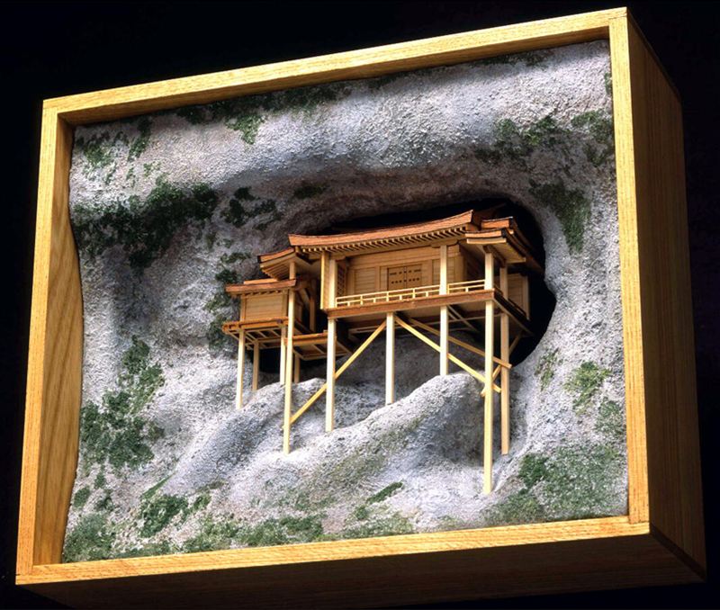 ウッディジョー 1/75 三佛寺 投入堂