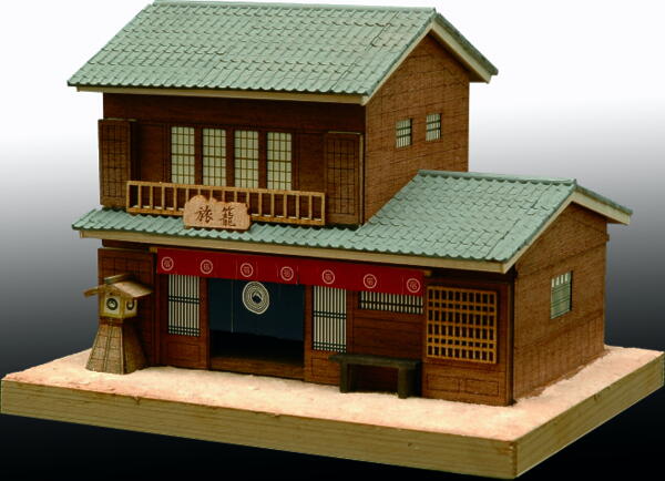 ウッディジョー ミニ建築 No.4 旅籠 木製 建築 模型 