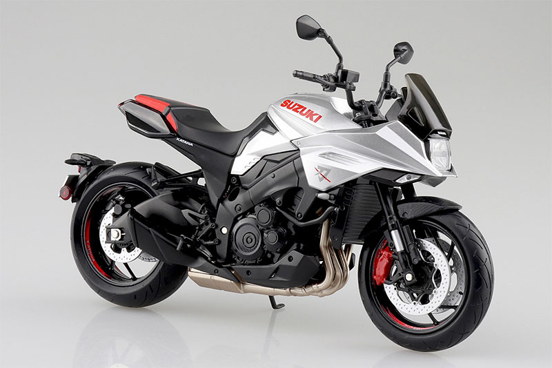 SKYNET 1/12 完成品バイク SUZUKI GSX-S1000S KATANA フルオプション メタリックミスティックシルバー