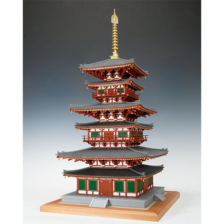 ウッディジョー 木製建築模型 1/75 薬師寺 西塔