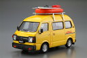 アオシマ プラモデル 1/24 ザ・モデルカー No.55 スバル K88 サンバー ハイルーフ4WD '80