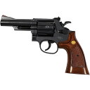 【4月4日再入荷予定】クラウンモデル S W M19 4インチ ブラック ウッドタイプグリップ 10才以上用エアリボルバー