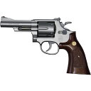 クラウンモデル S&W M66 4インチ シルバー ウッドタイプグリップ 10才以上用エアリボルバー