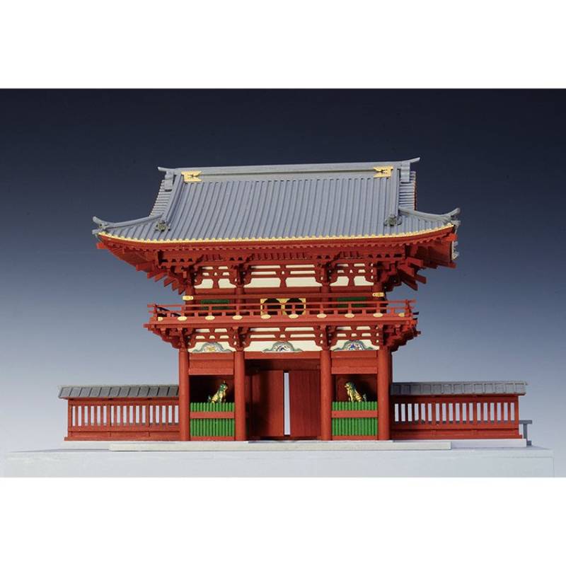 ホビー&雑貨のお店 スターゲートのウッディージョー 1/75 久能山 東照宮 楼門 塗装タイプ｜アングル2