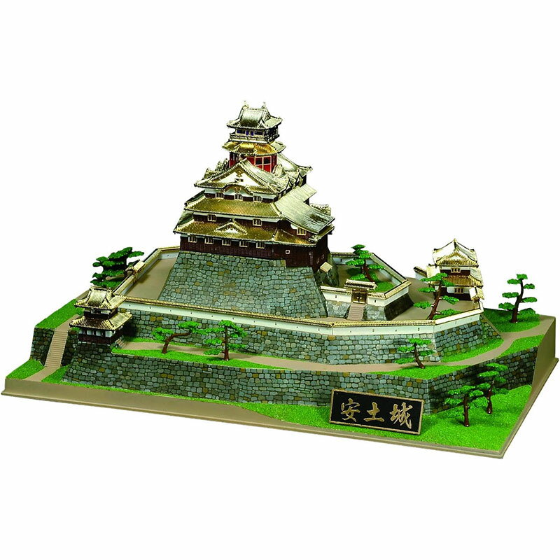 童友社 日本の名城プラモデル デラックスゴールド版 1/360 安土城
