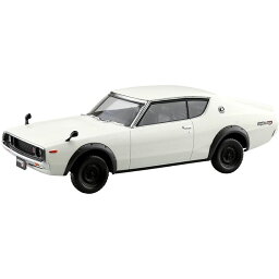 アオシマ プラモデル 1/32 ザ・スナップキット No.18-B ニッサン C110スカイラインGT-R ホワイト