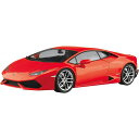 アオシマ プラモデル 1/24 プリペイントモデル No.4-C '14 ランボルギーニ ウラカン レッド