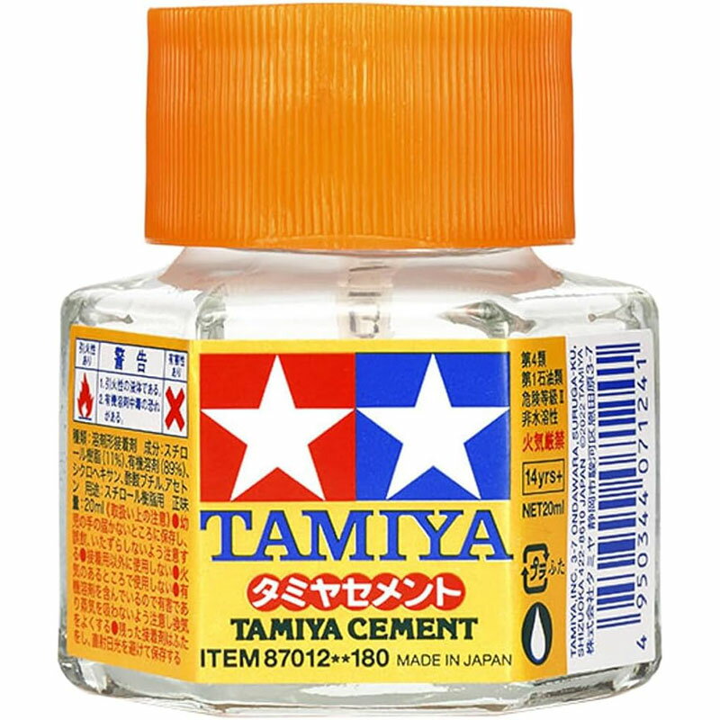 タミヤ プラモデル 接着剤 タミヤセメント 六角びん 20ml ITEM-87012